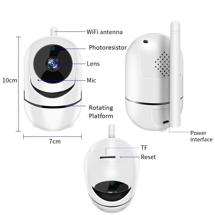 Newest HD Night Vision H.264 SD Card Storage DOUBLE Wifi P2P IP Camera With Speaker