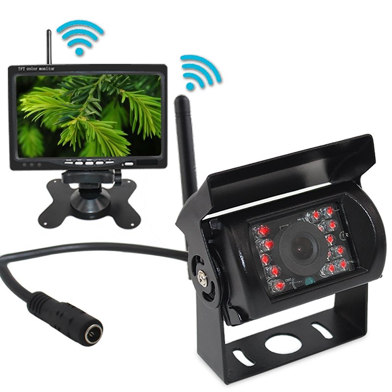 Factory Price 7 inch analog signal wireless reversing image monitoring system warning radar