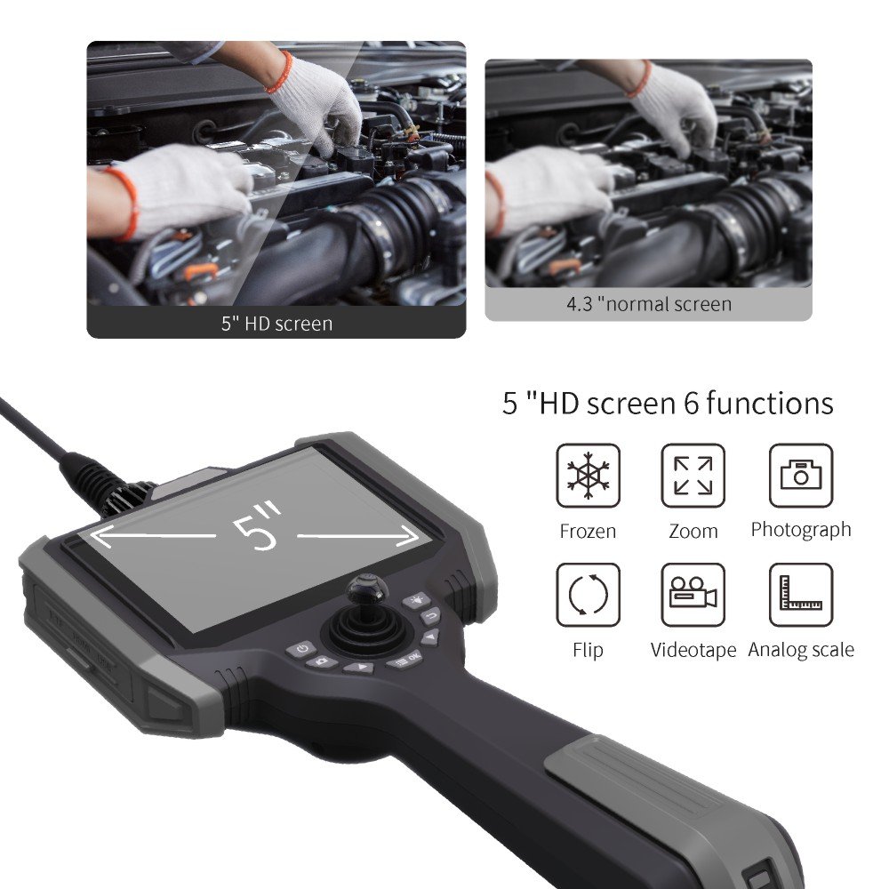 VSNDT GK6010 6mm industrial borescope,video borescope with 5'' HD LCD screen,industrial endoscope camera