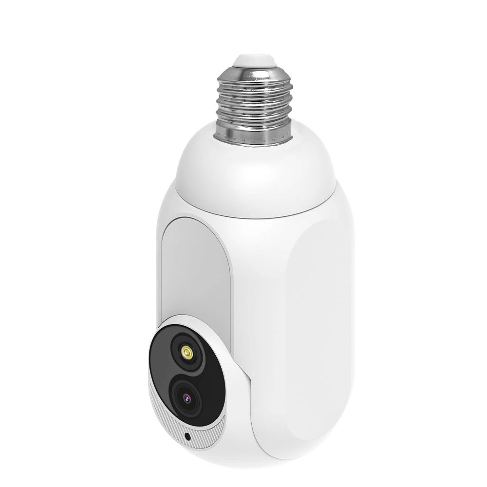 2024 New Indoor Light Bulb Network Camera Night Vision 360 degree Home Security Camera tuya