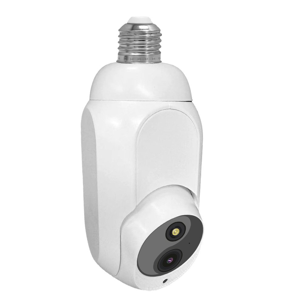 2024 New Indoor Light Bulb Network Camera Night Vision 360 degree Home Security Camera tuya