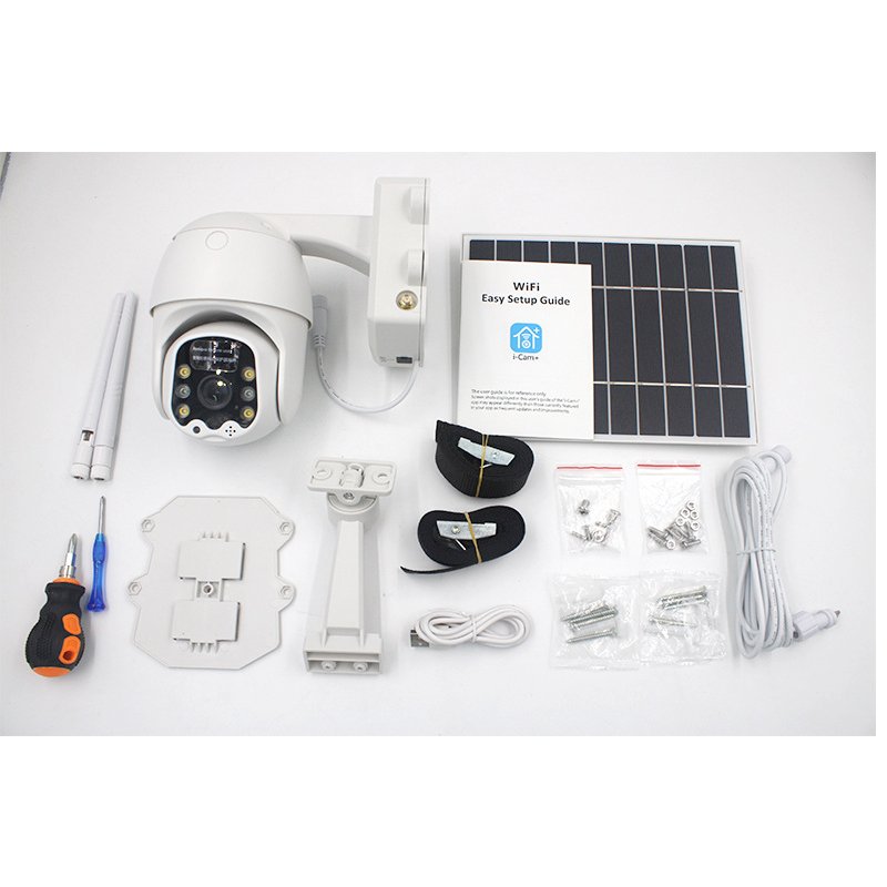 ESG Factory Direct Sale Security Hd Cctv Outdoor Network Remote Solar 4G With Lights Power IP Camera