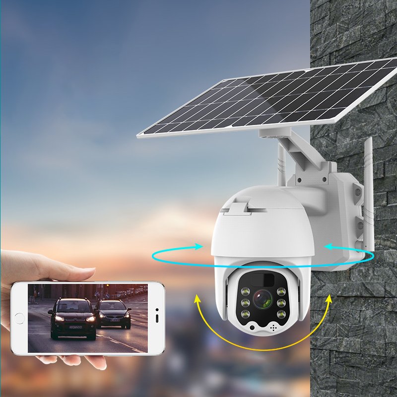 ESG Factory Direct Sale Security Hd Cctv Outdoor Network Remote Solar 4G With Lights Power IP Camera