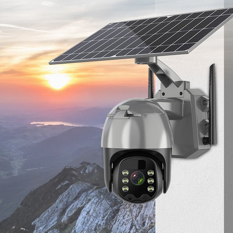 ESG Factory Direct Sale Security Hd Cctv Outdoor Network Remote Solar 4G With Lights Power IP Camera