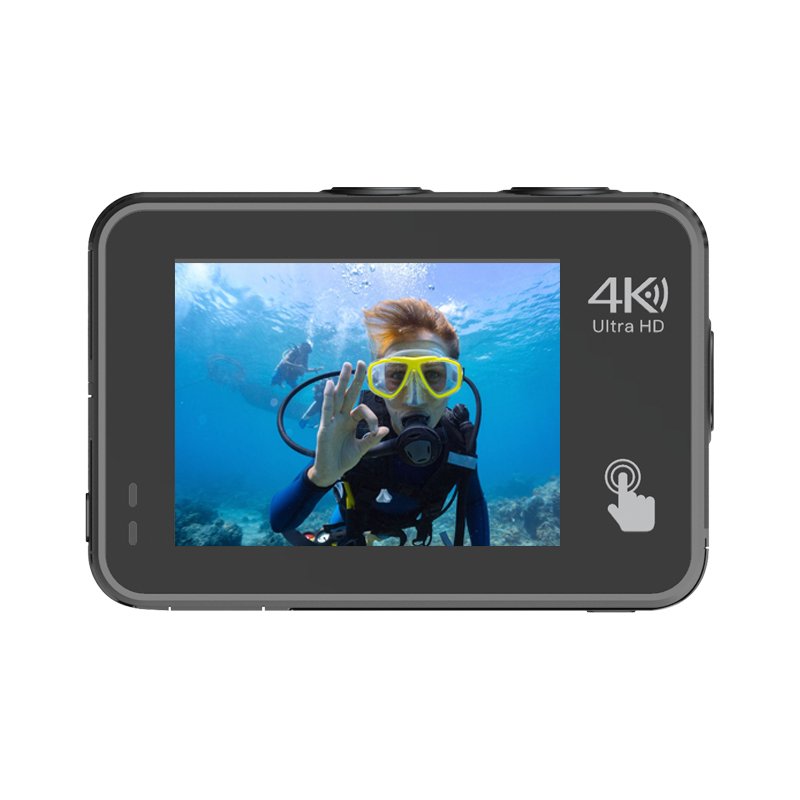 HDKing FV01A high quality cost-effective selfie dual screen anti-shake real 4K body waterproof wifi action camera