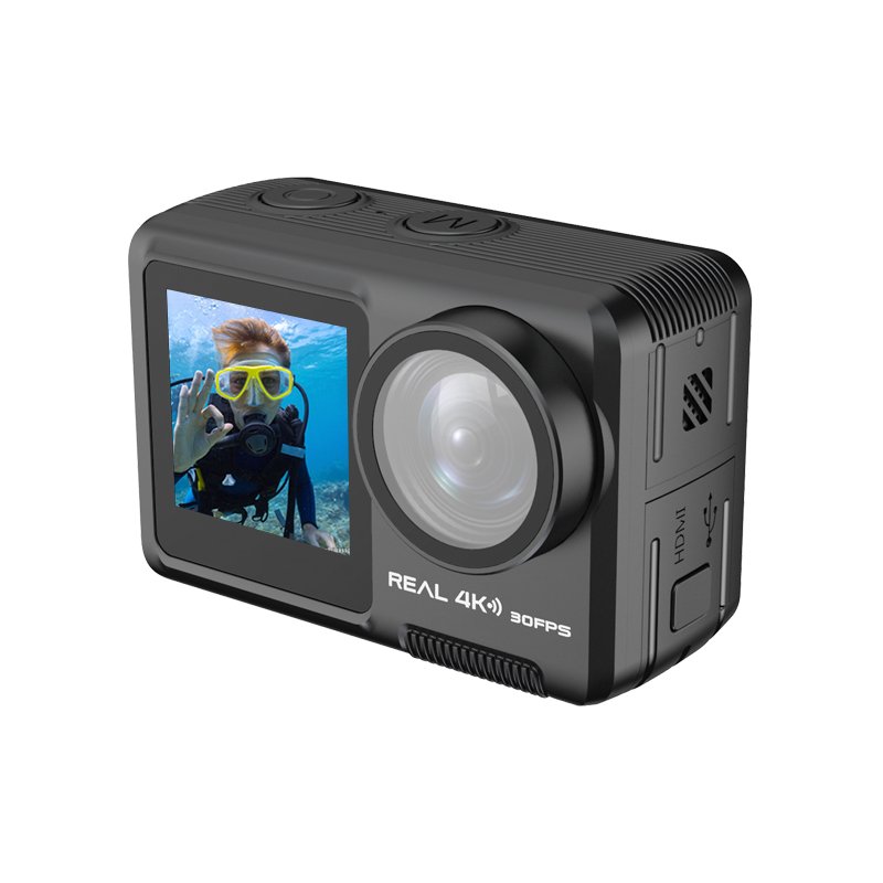 HDKing FV01A high quality cost-effective selfie dual screen anti-shake real 4K body waterproof wifi action camera