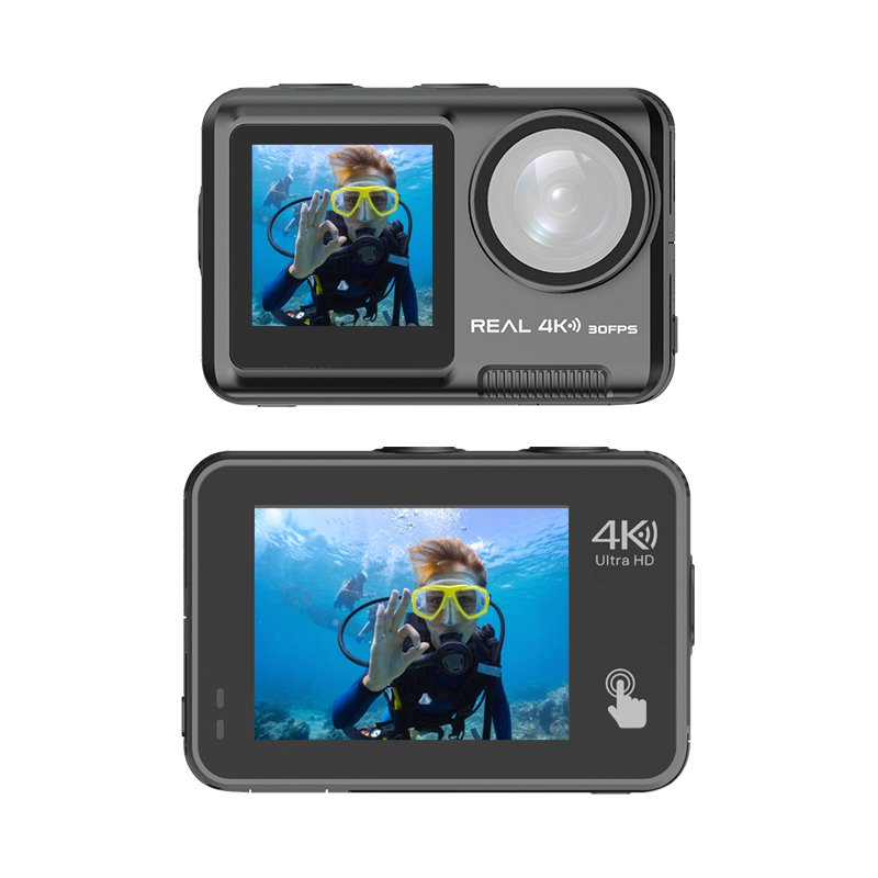 HDKing FV01A high quality cost-effective selfie dual screen anti-shake real 4K body waterproof wifi action camera