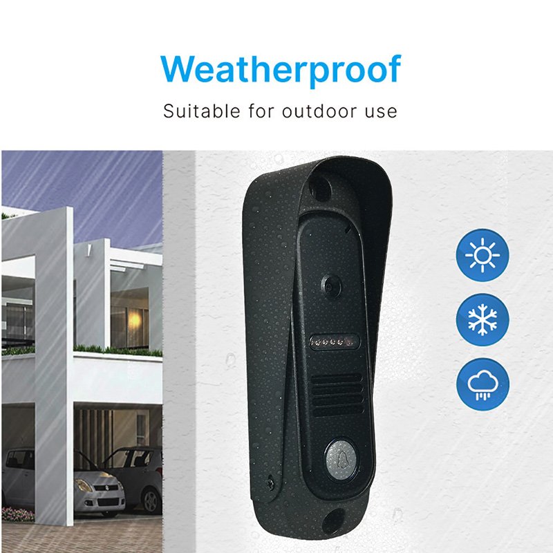 VIDEW Video Door Phone RFID Access 4 Wired Video Intercom System Visual Home Doorbell Camera For Villa Apartments