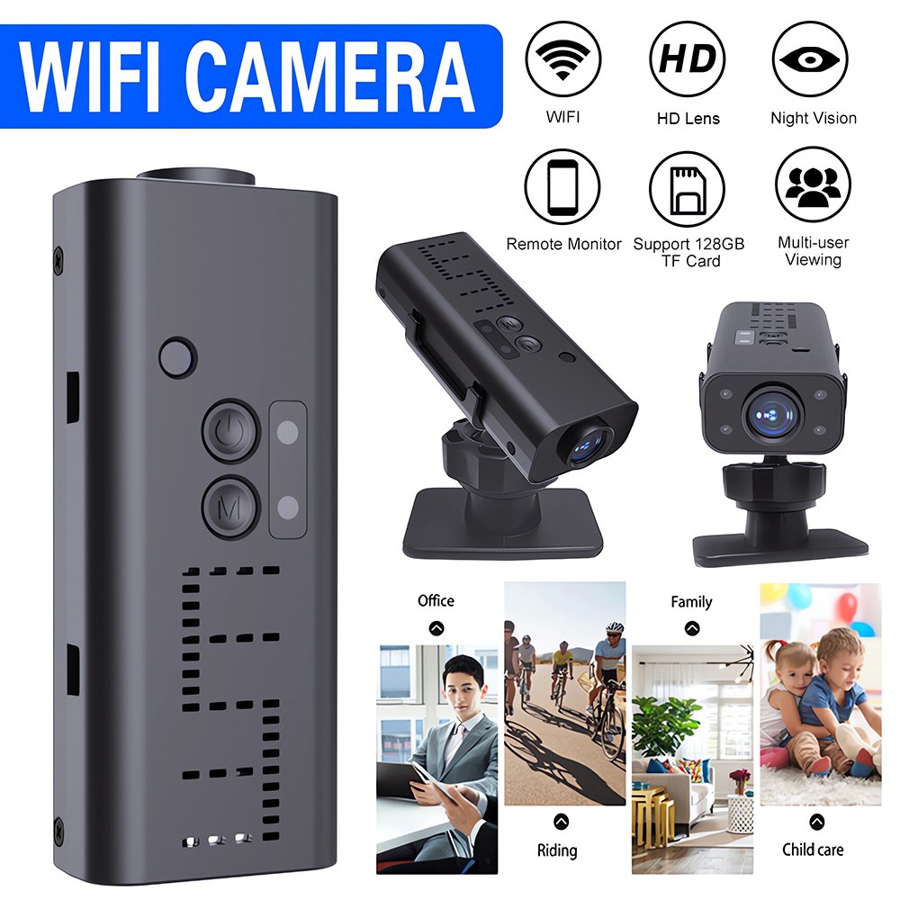 Qiugu Ynmee WK13 WiFi Camera Mini HD1080P Home Wireless WIFI Video Recorder Security Cctv Action Bike Camera Mini Wifi Camera