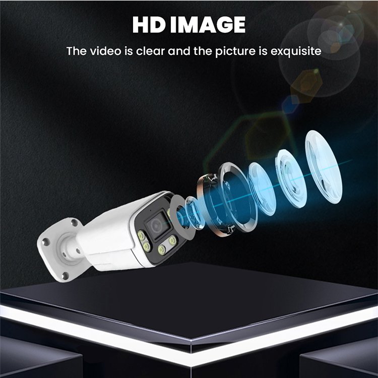 Camara De Seguridad Exterior Outdoor Security Camera Bullet 5 mp Analog 2.8 mm HD Audio 2MP Metal Bullet CCTV AHD