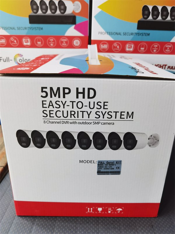 New 8-channel camera kit XVR AHD HD 1080P CCTV full color night vision camera set store video surveillance