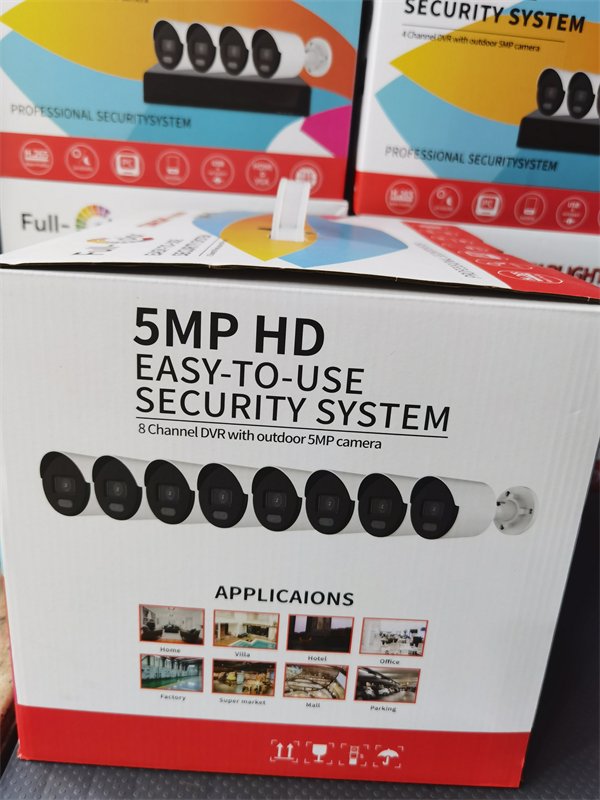 New 8-channel camera kit XVR AHD HD 1080P CCTV full color night vision camera set store video surveillance