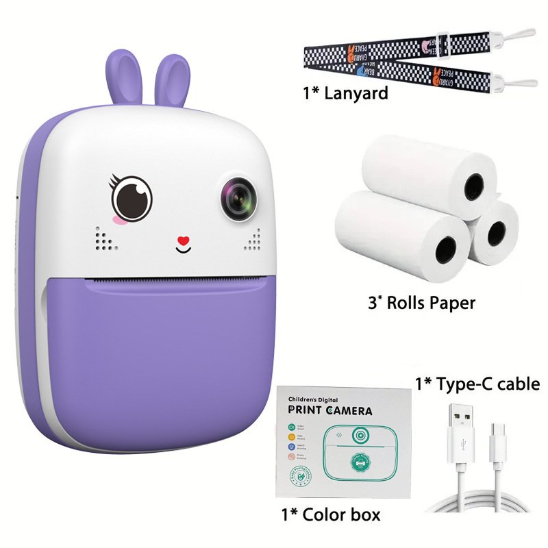2024 New Children Camera Can Take Pictures Automatic Mini Photo Printer Games New Toys
