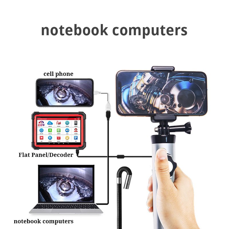 4k full hd portable industrial endoscope camera system repeaters usb sewer pipe inspection LED endoscope camera