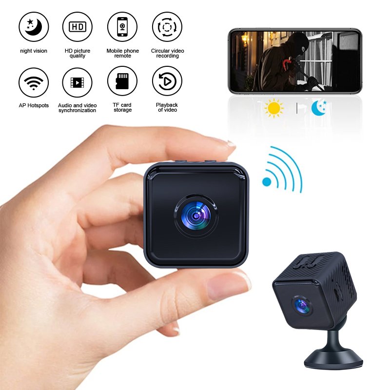 New 1080p DH wifi camera home security indoor mini wireless Security tiny night vision cameras mini tiny cameras