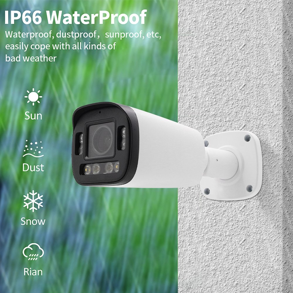 5MP IP66 Outdoor NightVision Day & Night Monitoring CCTV Security IP Bullet Camera In 2.8mm-12mm Varifocal Lens