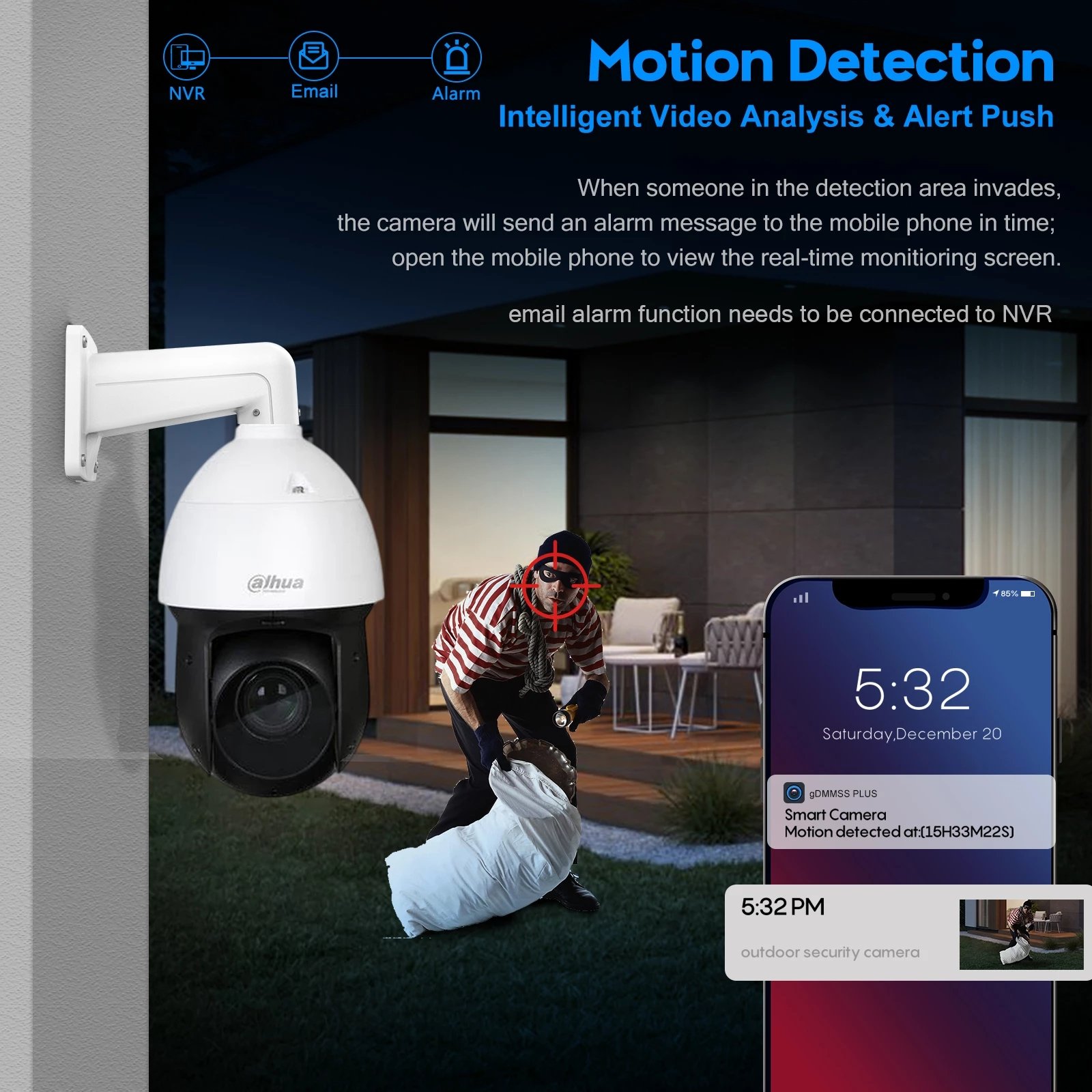 Dahua original PSDW8842S-A180-D425 8 MP Multi-Sensor 180 Panoramic PTZ Mini Hubble Wizmind Network Camera