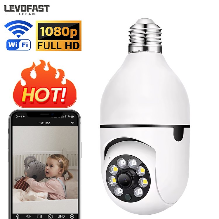 LEVOFAST WiFi IP Security Camera HD 1080P 2MP Yilot APP PTZ IP66 Waterproof Dome Camera Cctv Mini Network Camera