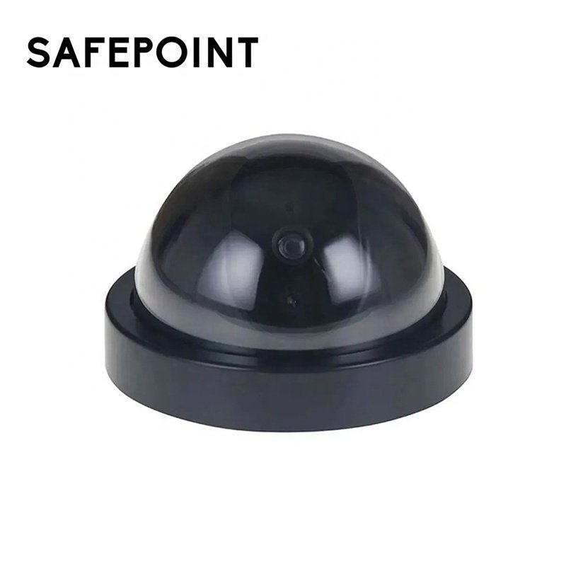 SAFEPOINT HSC006 Indoor IR Infrared LED Blink Flashing Light CCTV Waterproof Simulation Dome Dummy Fake Camera