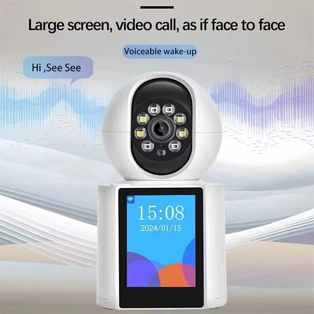 3MP WIFI 2.8inch Screen Baby Monitor with Auto Tracking IP Smart Home Video Intercom Camera CCTV ICSEE Network Camera