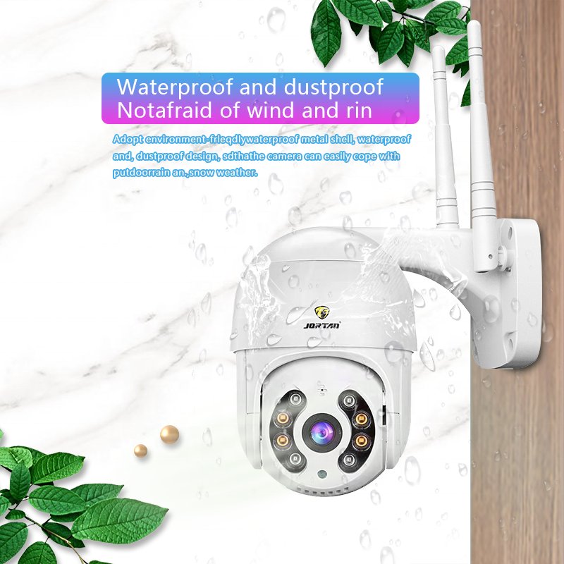 Jortan Full HD 1080p Auto Tracking Wireless Ip Security Speed Ptz Camera Outdoor Human Detection Smart Tuya Cctv Ptz Wifi Camera