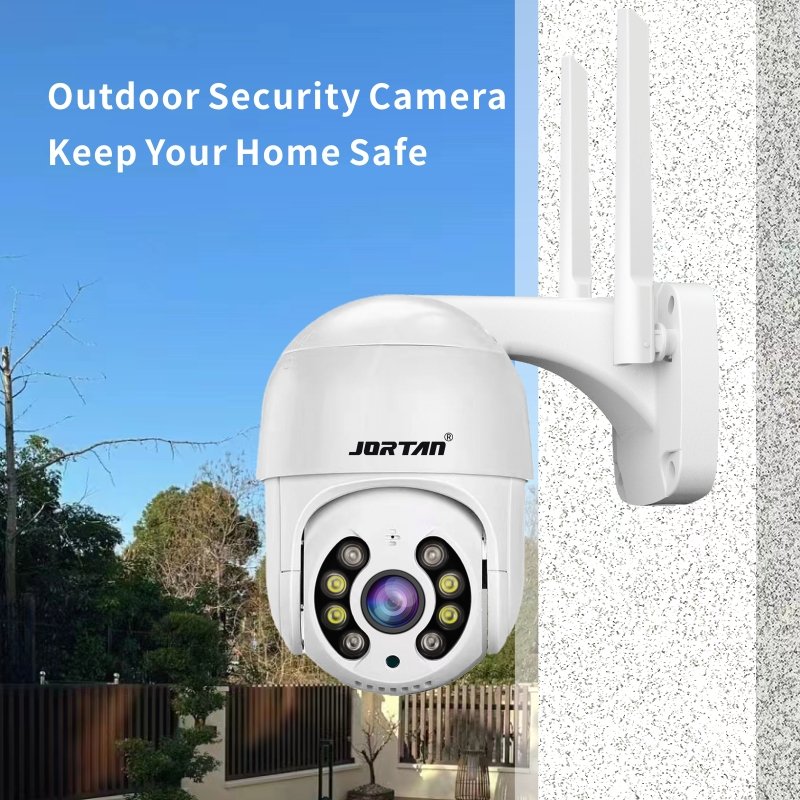 Jortan Full HD 1080p Auto Tracking Wireless Ip Security Speed Ptz Camera Outdoor Human Detection Smart Tuya Cctv Ptz Wifi Camera
