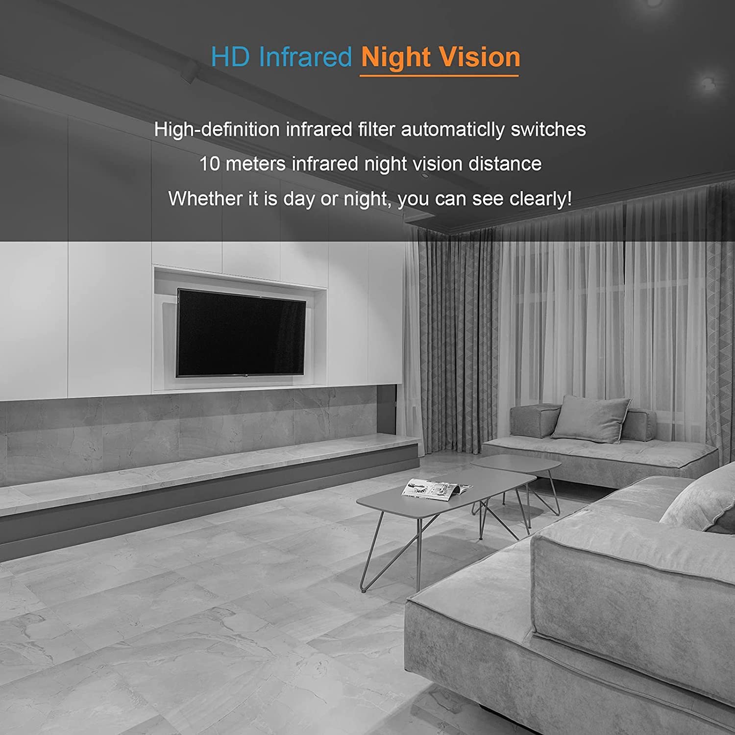 Security Mini Camera A12 PANDA Wireless Wifi Camera Night Vision Home Camera Security For Indoor And Outdoor