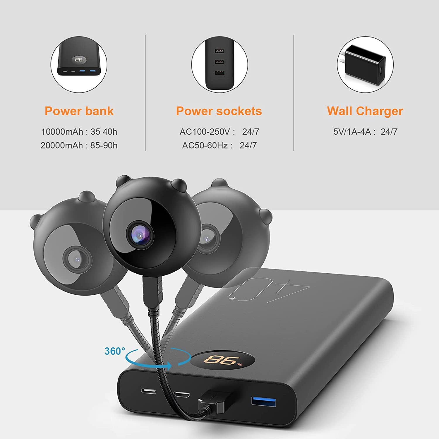 Security Mini Camera A12 PANDA Wireless Wifi Camera Night Vision Home Camera Security For Indoor And Outdoor