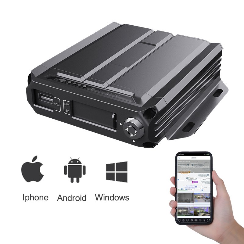 CMSV6 3G H.264 AHD MDVR 4G for vehicles with professional recording interface