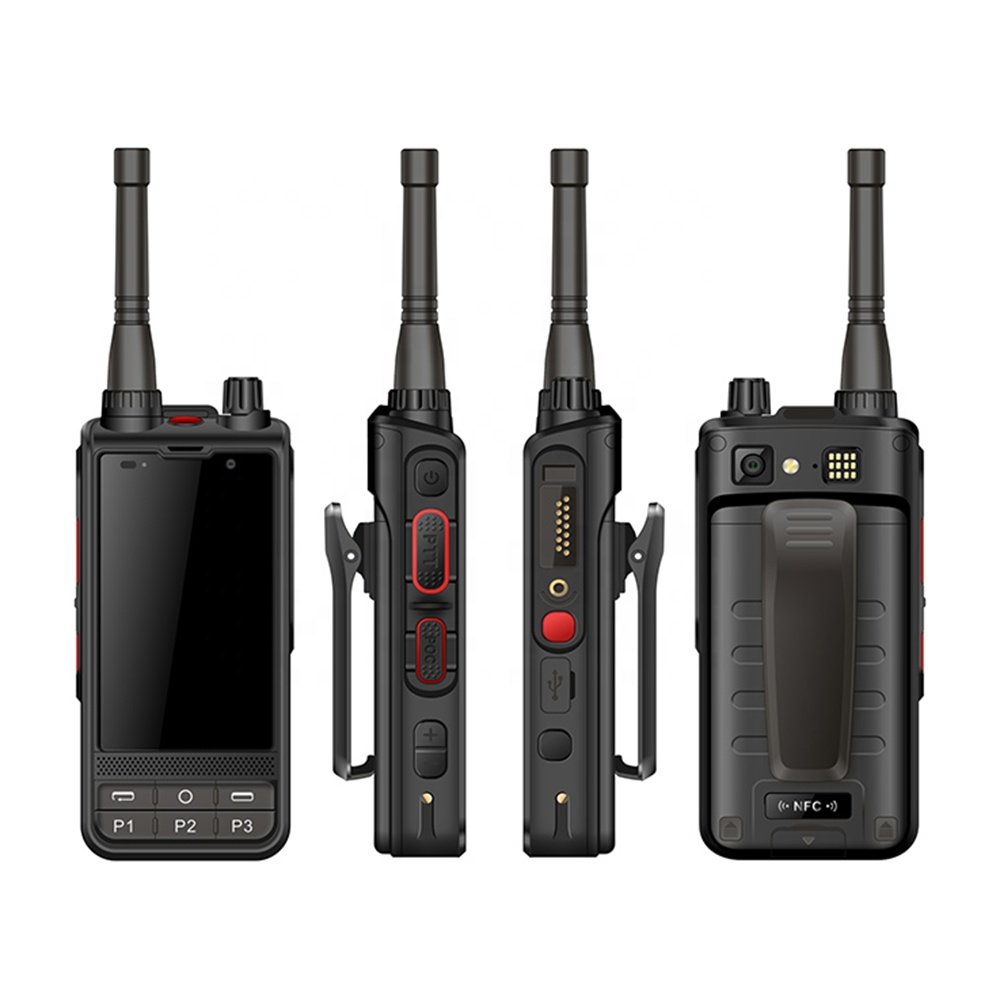 UNIWA W6+ 4G LTE Two-Way Radio Smartphone with 1GB RAM 8GB ROM Android 10 IPX7 Waterproof Interphone Zello POC Walkie Talkie