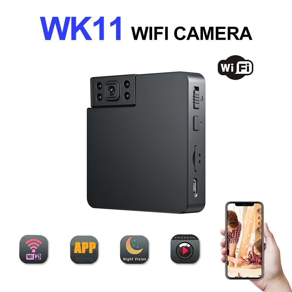 Hot Sale WK11 Mini WiFi Camera 1080P HD Wifi Wireless IP Indoor Home Security Mini Camcorders Portable Body Cam WIFI Mini Camera