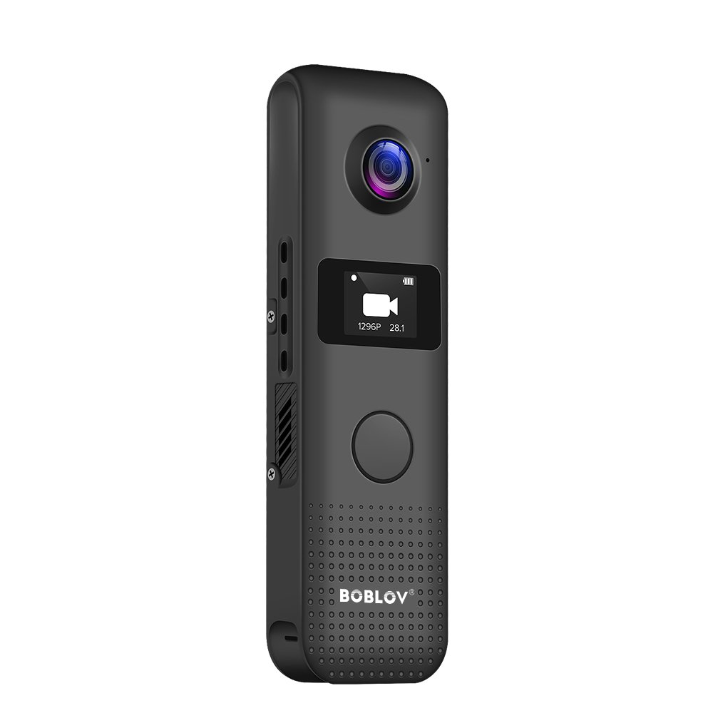 BOBLOV 1296P Professional Body Worn Camera WiFi Law Enforcement Portable Travel Mini Body Camera with Screen 32GB 64GB