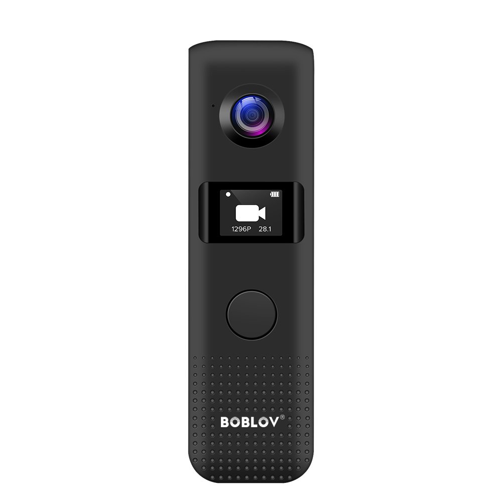 BOBLOV 1296P Professional Body Worn Camera WiFi Law Enforcement Portable Travel Mini Body Camera with Screen 32GB 64GB