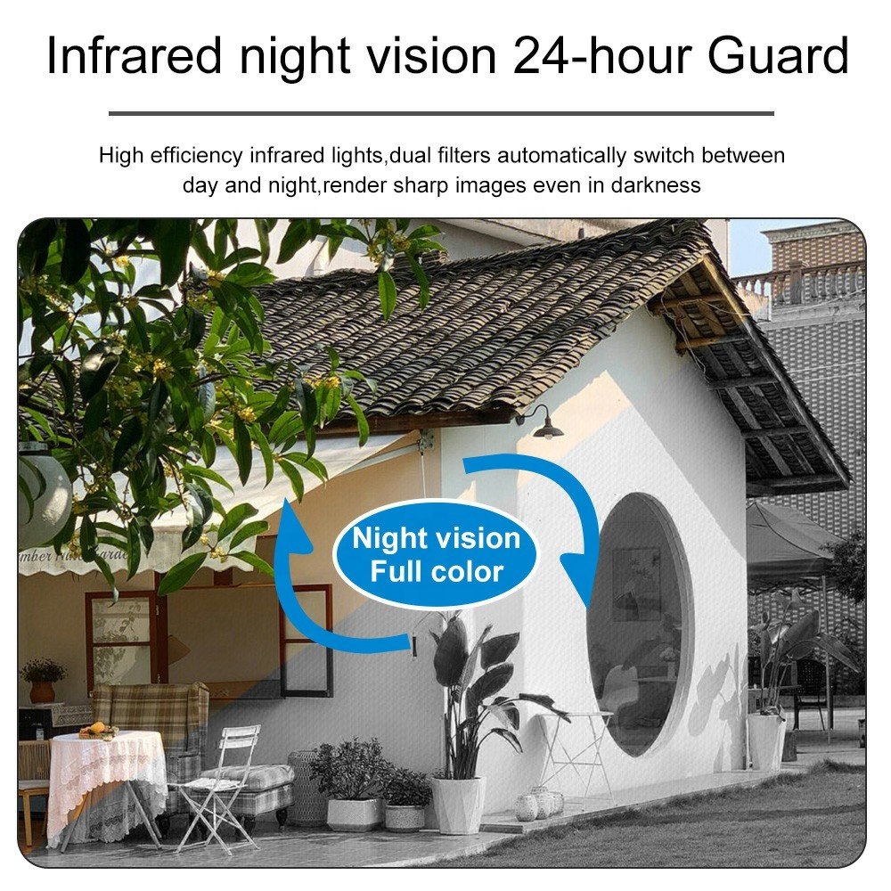 Anxinshi 4 in 1 Analog Security 2MP Full Color Bullet CCTV Camera
