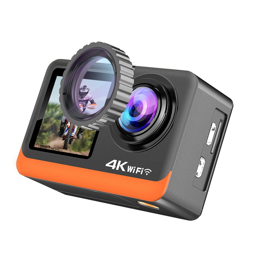 170 Degree Lens Action Camera Dual Screen Wearable Portable Mini Camera Sport Mini Action Camera With Case