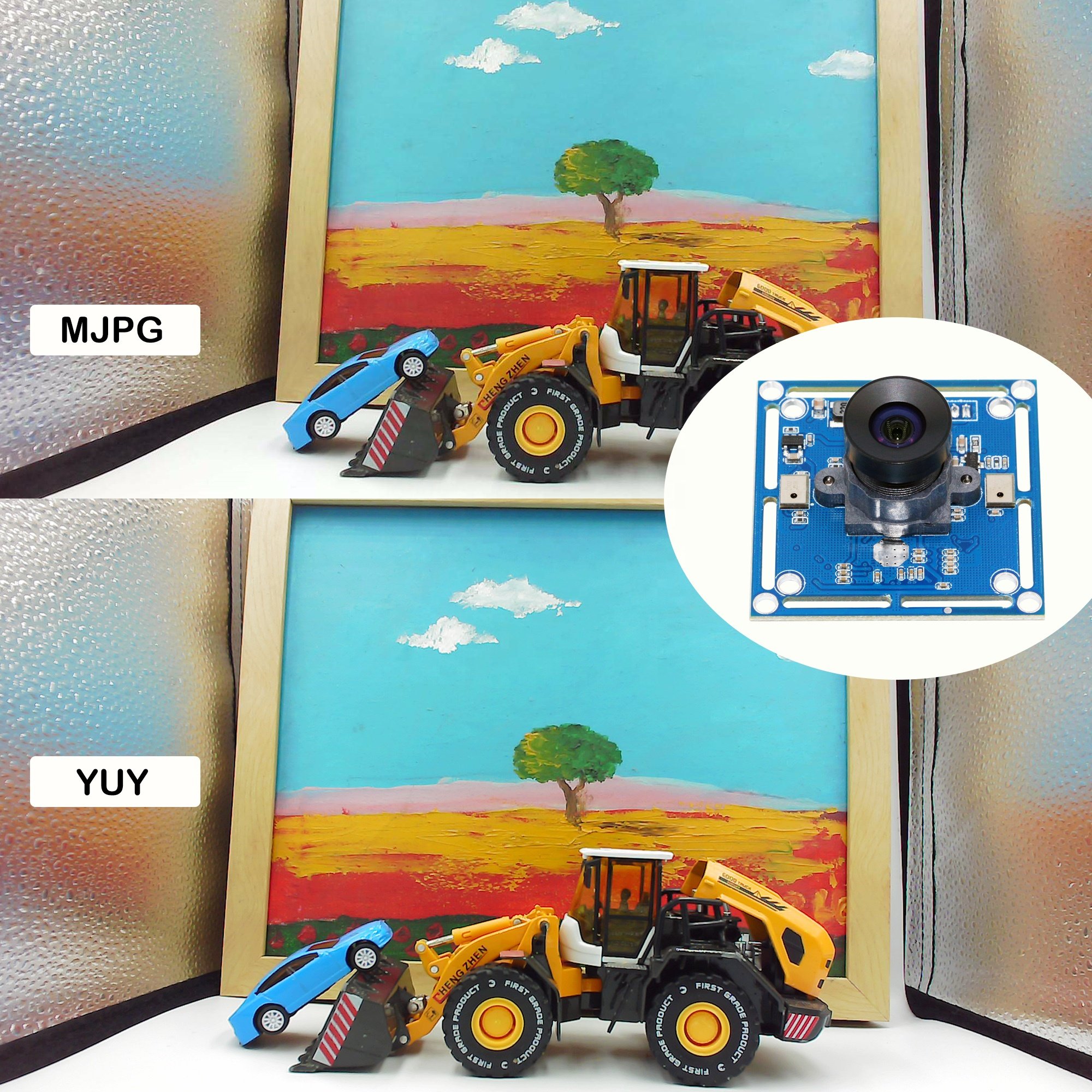 Low Light 2MP IMX323 WDR H.264 RGB CMOS Sensor Camera Module 1080P 30FPS Wide-angle lens UVC USB Mini Camera Module OEM