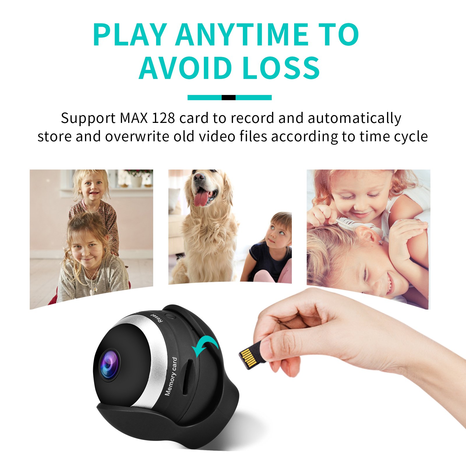 VESAFE CCTV Camera Mini Wireless Camera Wifi 1080P Battery Powered Camera Night Vision Mini Camara