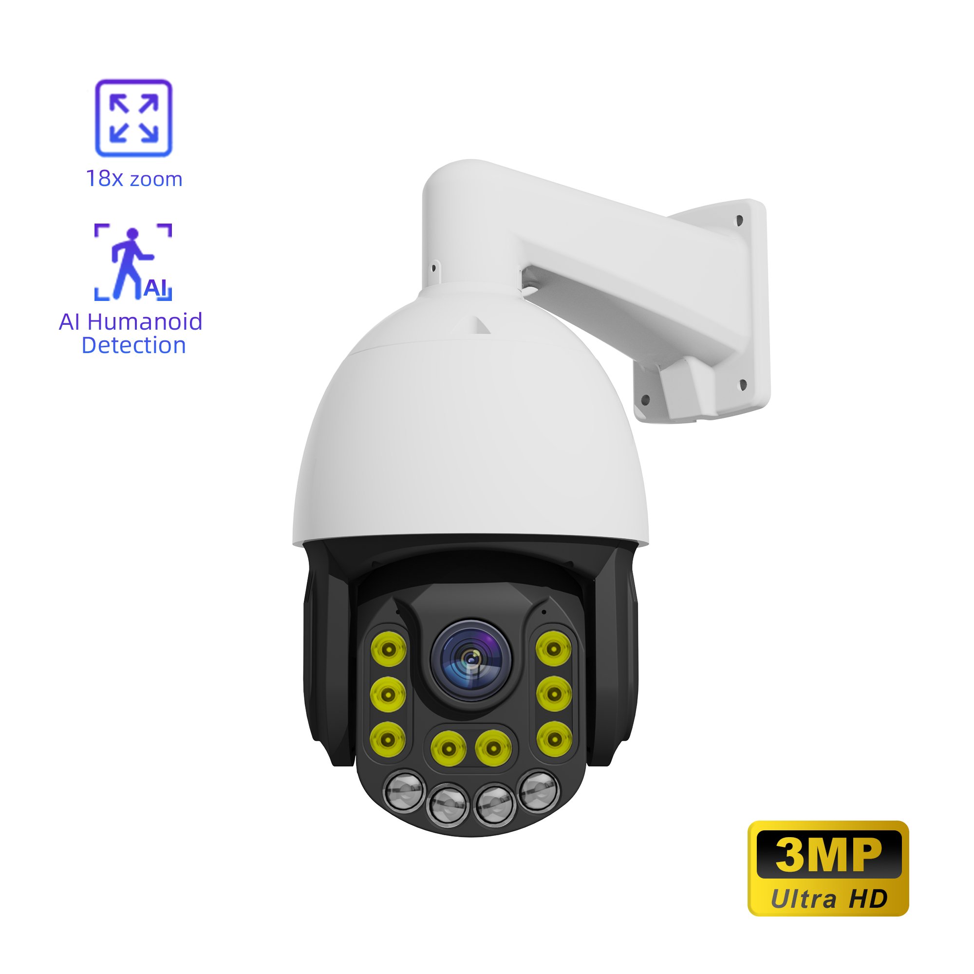Plug&play With Hik Poe Nvr Two Way Audio Auto 3mp Ptz Ip network Camera 18X Optical Zoom Ip Ptz 30x Zoom Camera