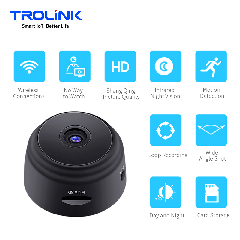 mart home security system Wireless night vision Remote view CCTV security WIFI HD A9 Camera