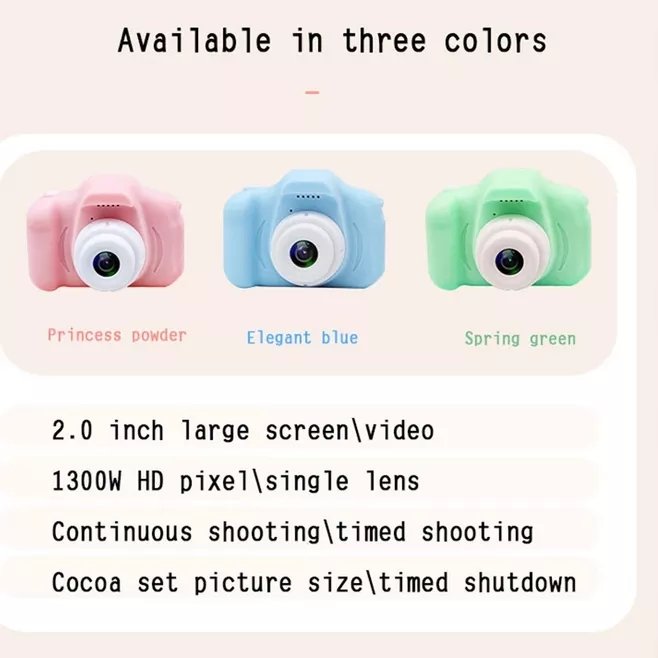 Full HD1080P Children Kids Camera Mini Educational Toys For Children Baby Gifts Birthday Gift Digital Video Camera