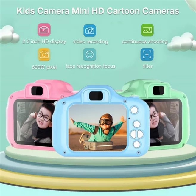 Full HD1080P Children Kids Camera Mini Educational Toys For Children Baby Gifts Birthday Gift Digital Video Camera
