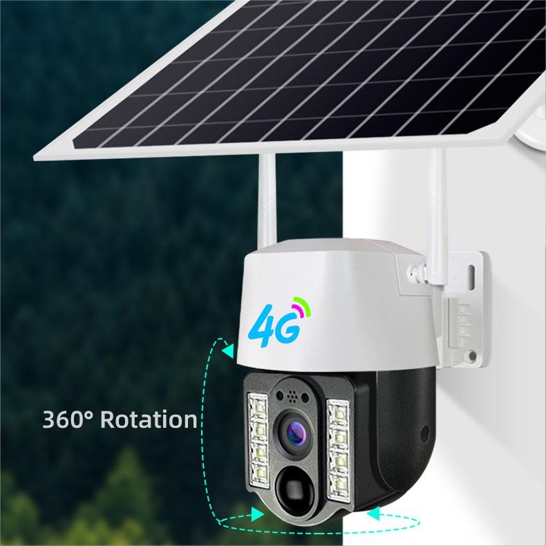 Solar Floodlight Camera 3mp Camera Solar With Smart Pir Sensor Security Solar Camera Outdoor solar network