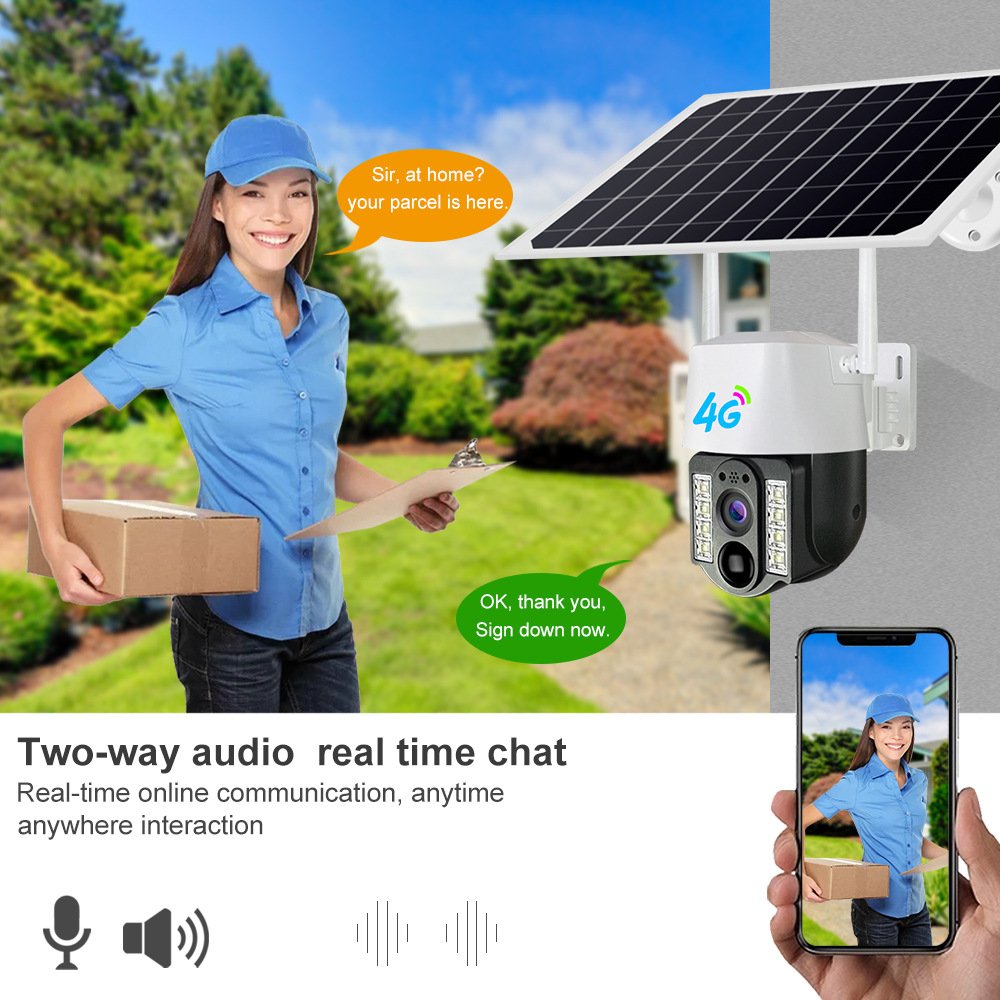 Solar Floodlight Camera 3mp Camera Solar With Smart Pir Sensor Security Solar Camera Outdoor solar network