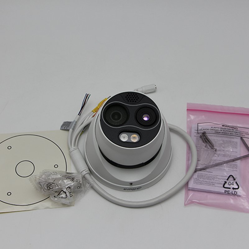 Dahua Original TPC-DF1241-B2F2-DW-S8 Thermal Network Mini Hybrid Eyeball Camera Vanadium oxide uncooled focal plane detector