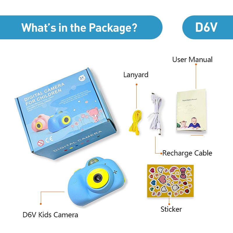Toys for kids camera for children birthday gift D6