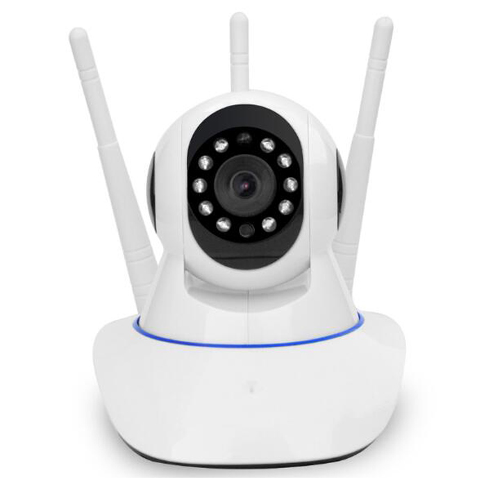 Wifi Mini camera Smart PTZ Audio CCTV Night Vision IR Baby Monitor Camera 3x Antenna Wireless IP Camera