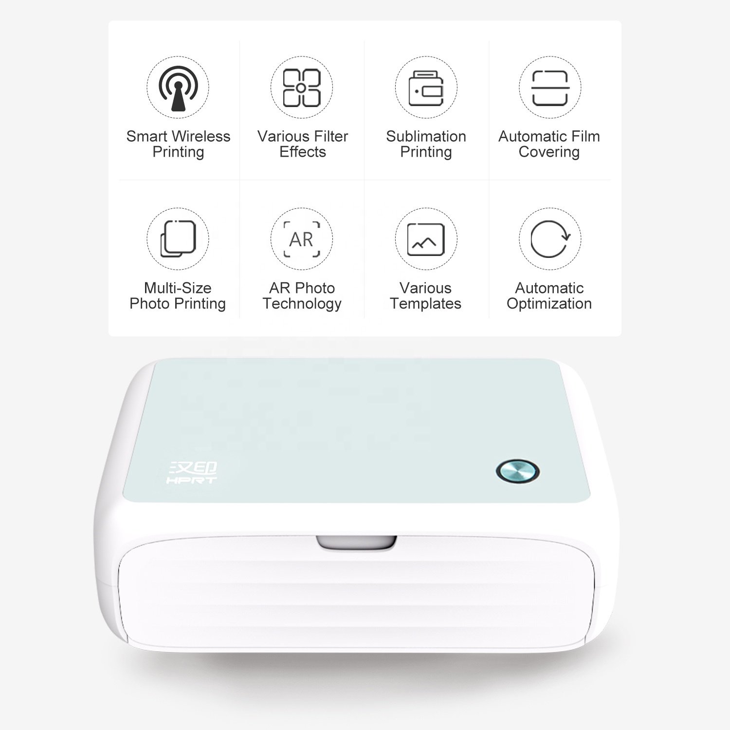 Newest Personal Gift Children Women 3 6inch Instant Handy Impact Po-laroid Inkless Wifi Photo Printer Portable Mini for Passport