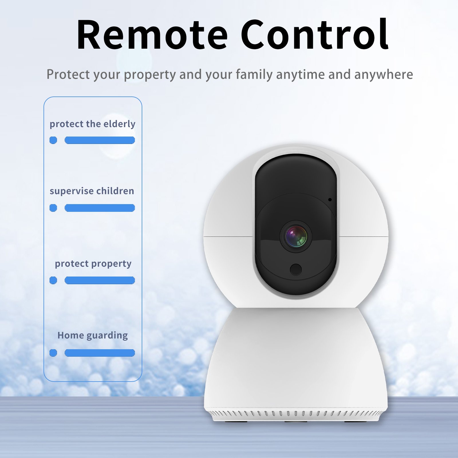 1080P Full Color Network Camera Indoor 360 Degree Wifi CCTV Camera Baby Camera for Home Security Monitoring