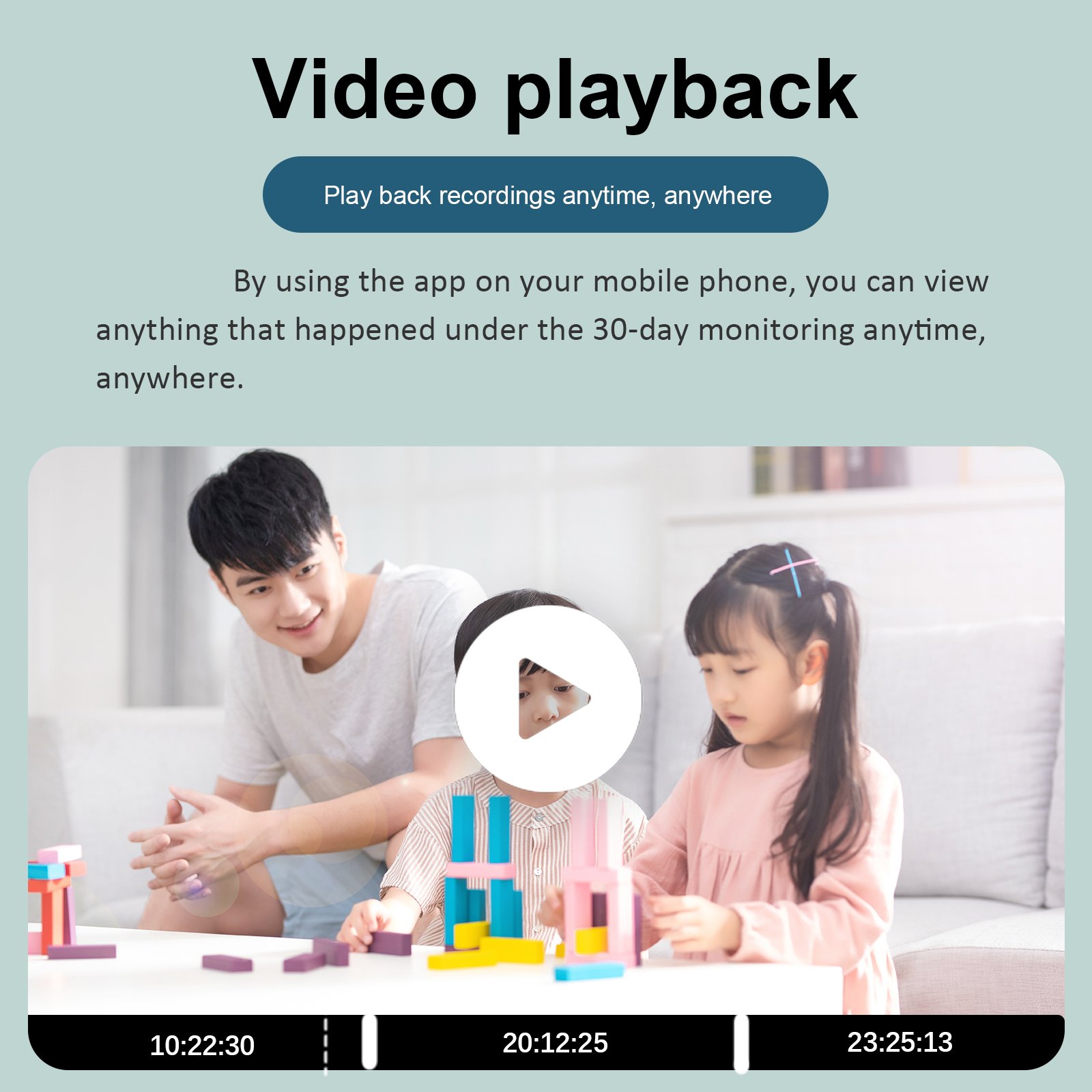1080P Full Color Network Camera Indoor 360 Degree Wifi CCTV Camera Baby Camera for Home Security Monitoring