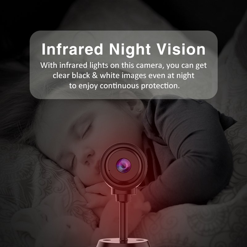 Battery Powered Mini Wireless WiFi Camera Compact 720P Mini Camera security surveillance Camera night vision remote view on APP